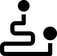 Pined Path Sticker Svg Vector, Free Vectors File